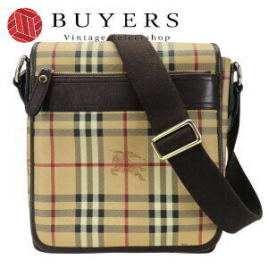 Burberry Leather Shoulder Bag Beige Tan Brown Nova Check Crossbody